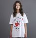 Футболка Comme des Garsons PLAY/серця білий 0829 0829 фото 1