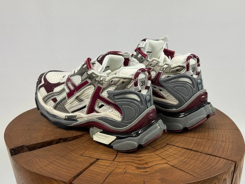 Кросівки Balenciaga Runner Grey Burgundy 1487 1487 фото