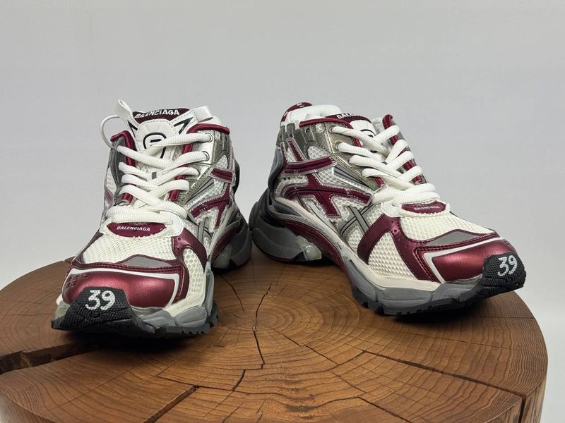 Кросівки Balenciaga Runner Grey Burgundy 1487 1487 фото