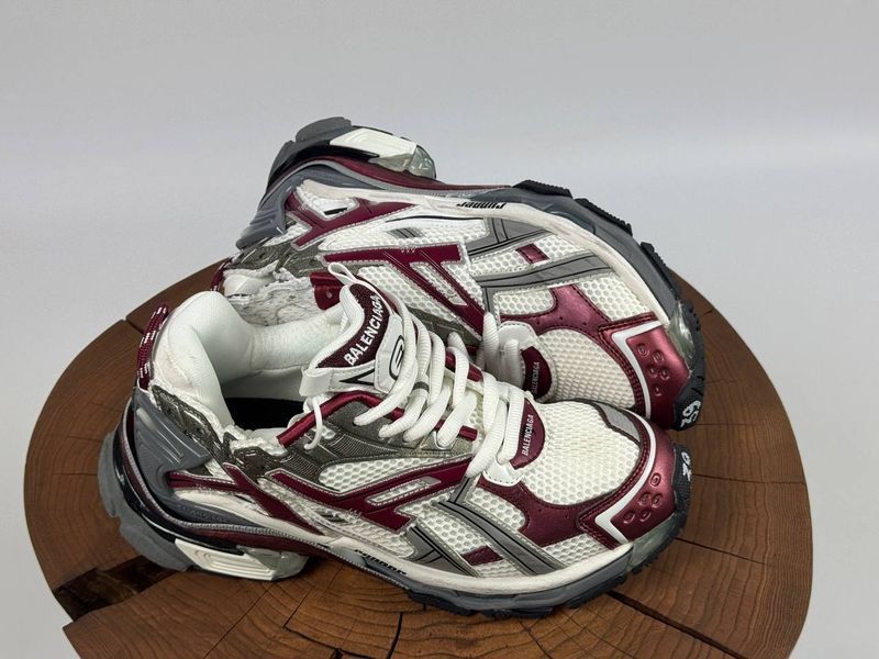 Кросівки Balenciaga Runner Grey Burgundy 1487 1487 фото