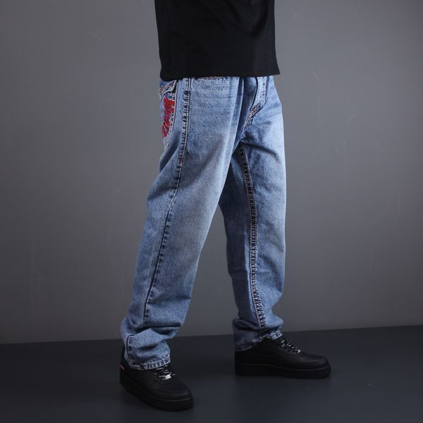 Джинси True Religion червоне лого сині 1093 1093 фото