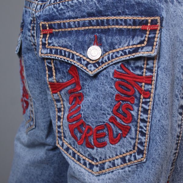 Джинси True Religion червоне лого сині 1093 1093 фото