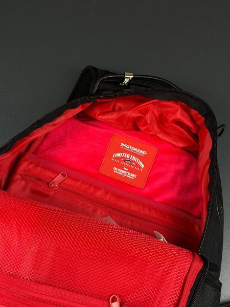 Рюкзак Sprayground White Black Red 1752 1752 фото