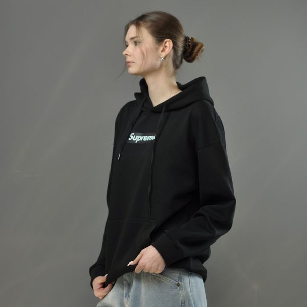 Худі Supreme чорний 0566 0566 фото