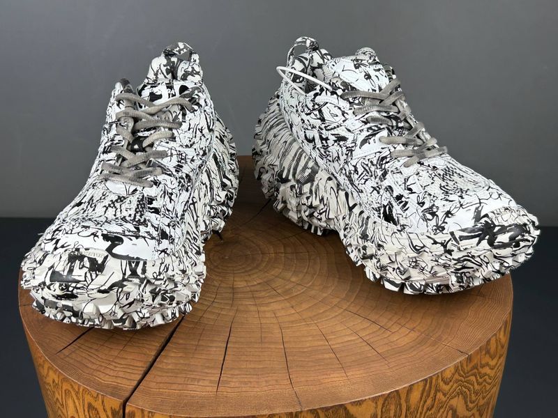 Кросівки Balenciaga Defender Graffiti White 1425 1425 фото