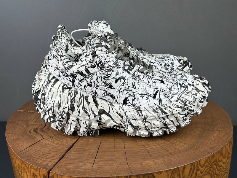 Кросівки Balenciaga Defender Graffiti White 1425 1425 фото