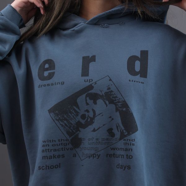 Худі ERD Faded Blue School Days 1030 1030 фото