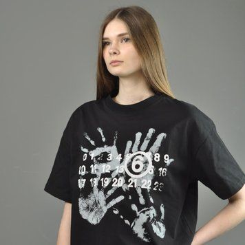 Футболка Maison Margiela MM6 Black 1656 1656 фото