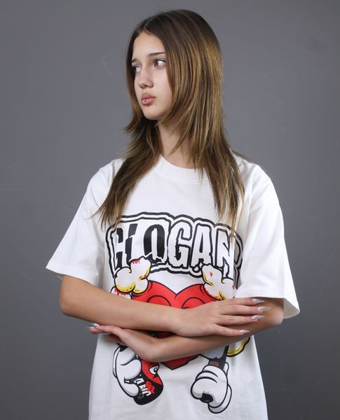 Футболка Glo Gang Heart White 1091 1091 фото
