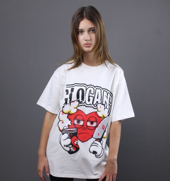 Футболка Glo Gang Heart White 1091 1091 фото