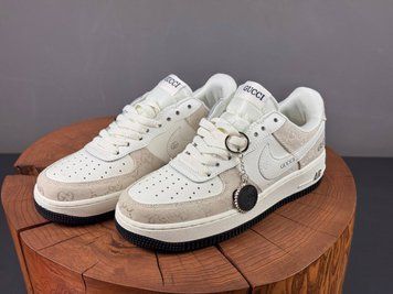 Кросівки Nike Air Force 1 Low x Gucci White Grey 1522 1522 фото