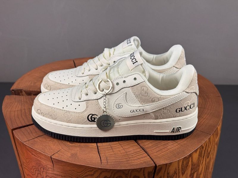 Кросівки Nike Air Force 1 Low x Gucci White Grey 1522 1522 фото