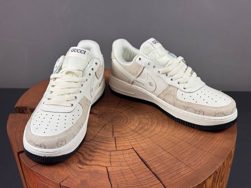 Кросівки Nike Air Force 1 Low x Gucci White Grey 1522 1522 фото