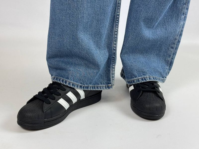 Кросівки Adidas SUPERSTAR Black (кільце) 0302 0302 фото