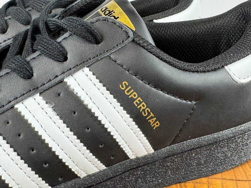 Кросівки Adidas SUPERSTAR Black (кільце) 0302 0302 фото