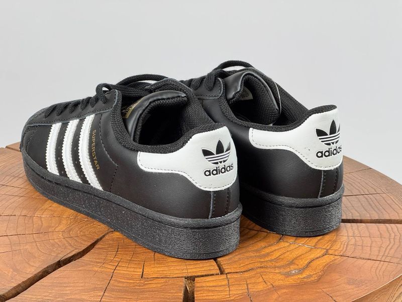 Кросівки Adidas SUPERSTAR Black (кільце) 0302 0302 фото