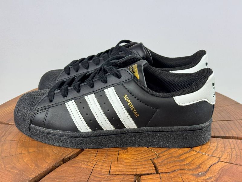 Кросівки Adidas SUPERSTAR Black (кільце) 0302 0302 фото