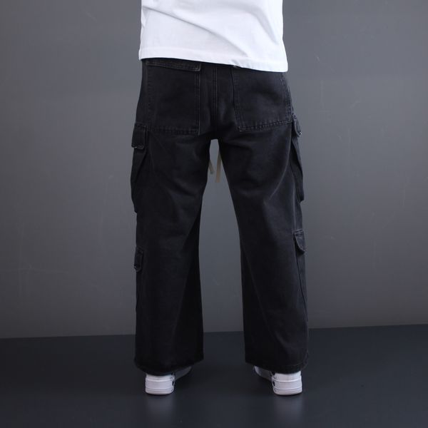 Джинси Rick Owens Cargo чорний 0988 0988 фото