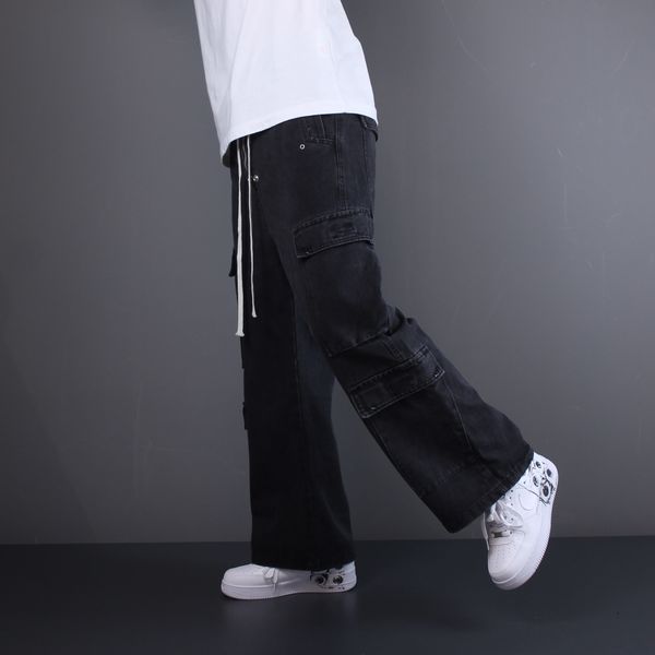 Джинси Rick Owens Cargo чорний 0988 0988 фото