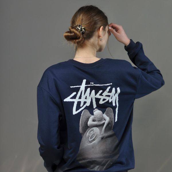 Світшот Stussy синій 0496 0496 фото