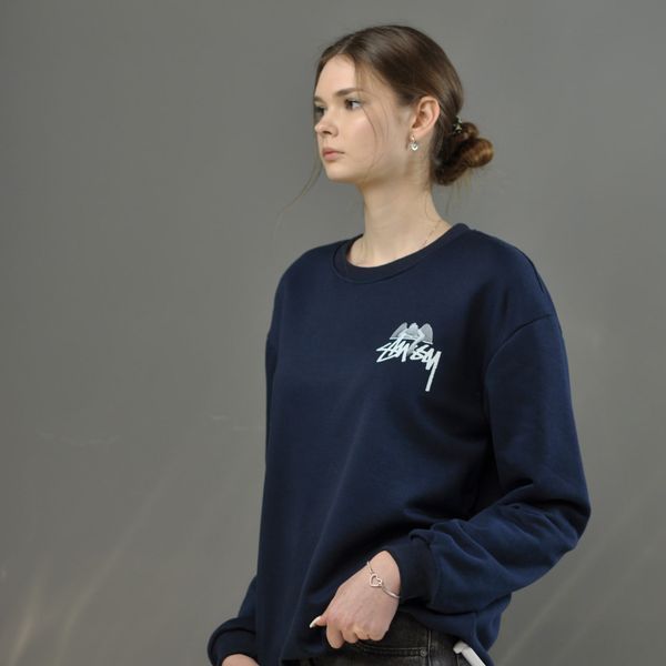 Світшот Stussy синій 0496 0496 фото