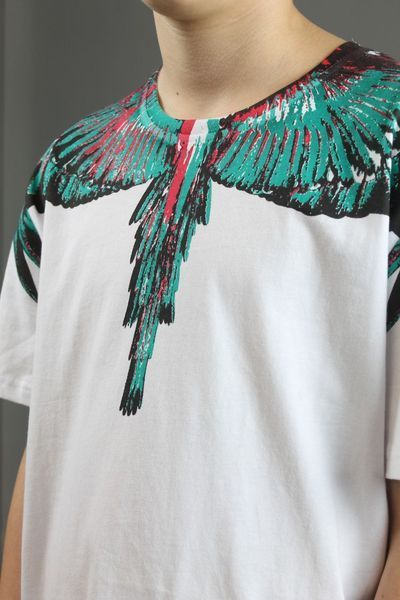 Футболка Marcelo Burlon /зелене/ білий 0634 0634 фото