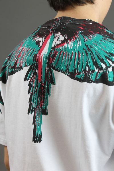 Футболка Marcelo Burlon /зелене/ білий 0634 0634 фото