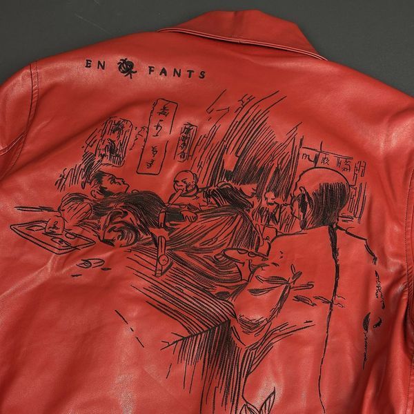 Куртка ERD Melancholy Rich Leather Red 1401 1401 фото