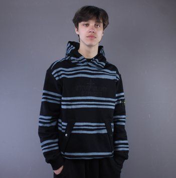Худі Stone Island x Supreme Black Blue 1523 1523 фото