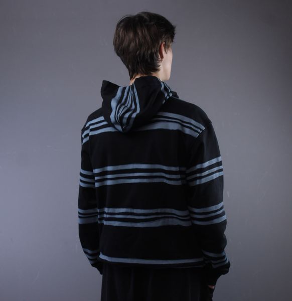 Худі Stone Island x Supreme Black Blue 1523 1523 фото