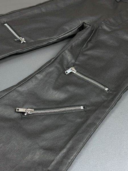 Джинси Rick Owens Bolan Flared Linen-Twill Black 1464 1464 фото
