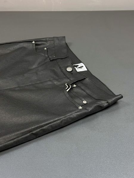 Джинси Rick Owens Bolan Flared Linen-Twill Black 1464 1464 фото