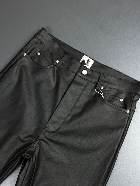Джинси Rick Owens Bolan Flared Linen-Twill Black 1464 1464 фото