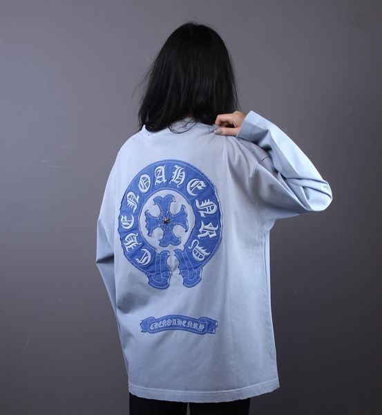 Лонгслів Chrome Hearts Blue 1263 1263 фото