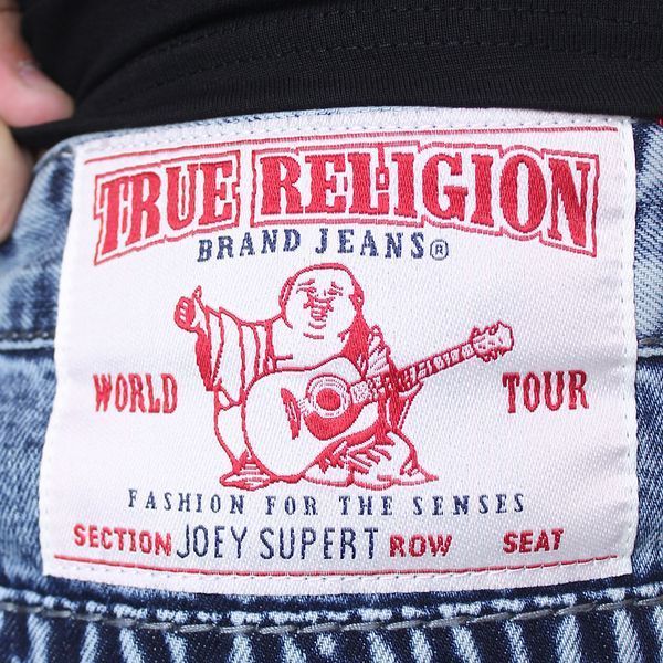 Джинси True Religion біле лого сині 1117 1117 фото