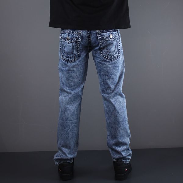 Джинси True Religion біле лого сині 1117 1117 фото