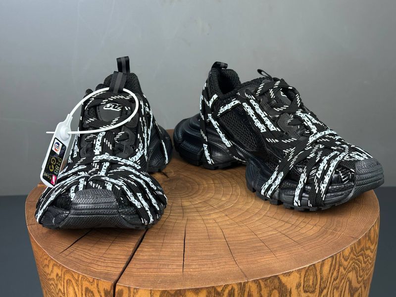 Кросівки Balenciaga 3XL Extreme Lace Black White 1421 1421 фото