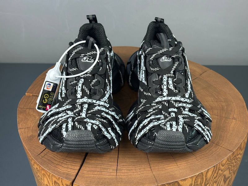 Кросівки Balenciaga 3XL Extreme Lace Black White 1421 1421 фото
