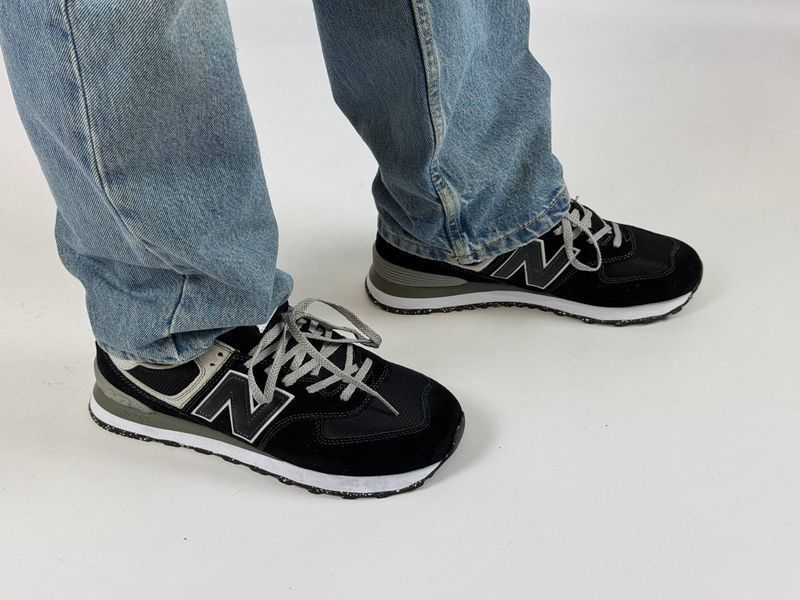 Кросівки New Balance 574 black 0730 0730 фото