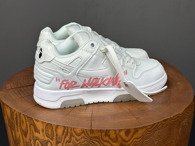 Кросівки Off-White For Walking White Pink 1751 1751 фото