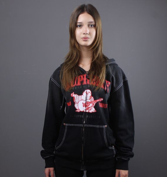 Зіп True Religion x Supreme black/red 1149 1149 фото
