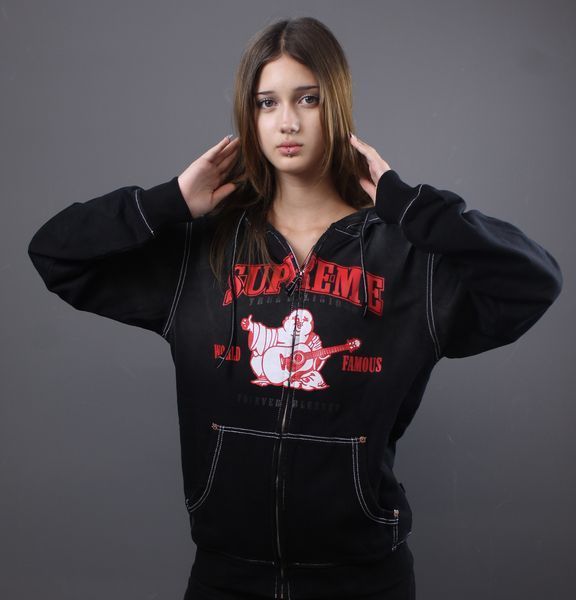 Зіп True Religion x Supreme black/red 1149 1149 фото