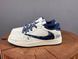 Кросівки Nike Air Jordan 1 Low Travis Scott x Louis Vuitton White Blue 1111 1111 фото 2