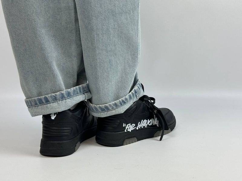 Кросівки Off-White "For Walk" Black 0576 0576 фото