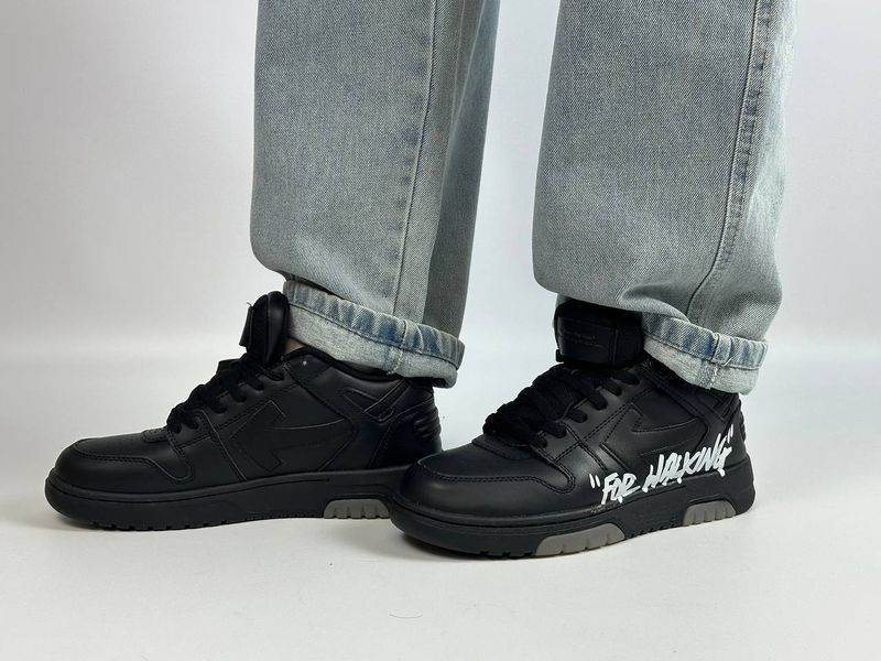 Кросівки Off-White "For Walk" Black 0576 0576 фото