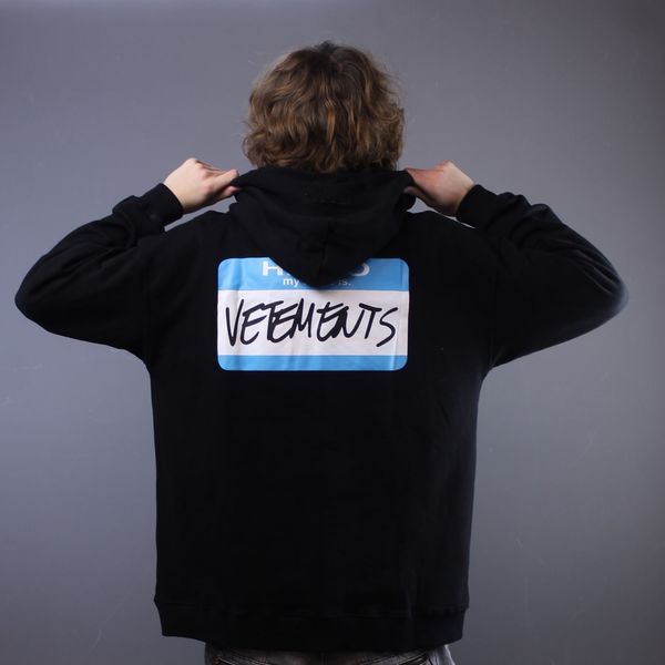 Худі Vetements "My Name Is" Black 1257 1257 фото