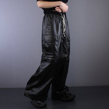 Джинси Rick Owens Leather Black 1264 1264 фото
