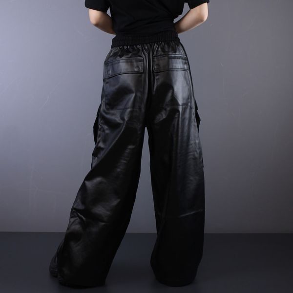 Джинси Rick Owens Leather Black 1264 1264 фото