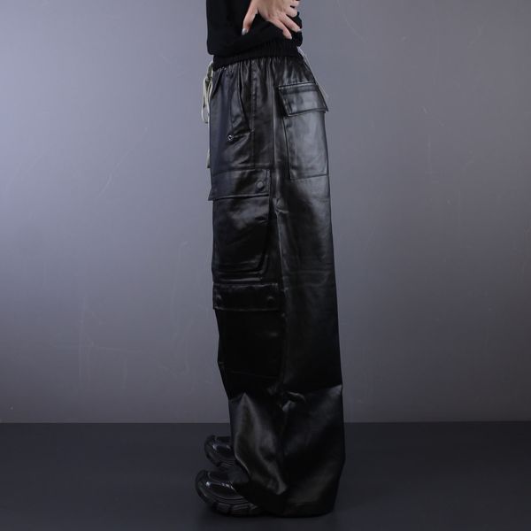 Джинси Rick Owens Leather Black 1264 1264 фото