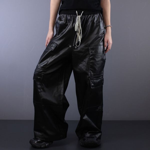 Джинси Rick Owens Leather Black 1264 1264 фото